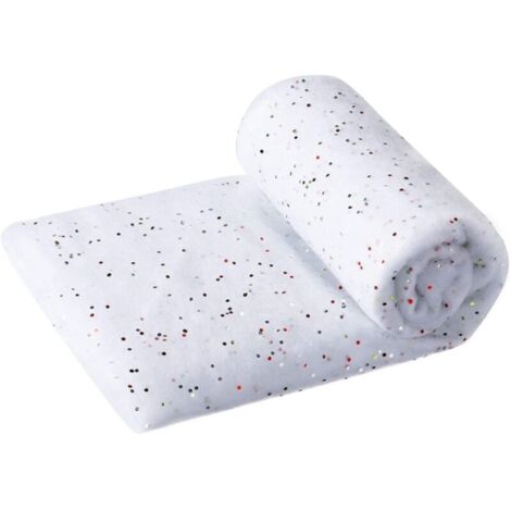 Tapis de couverture à paillettes de décoration de neige artificielle de Noël