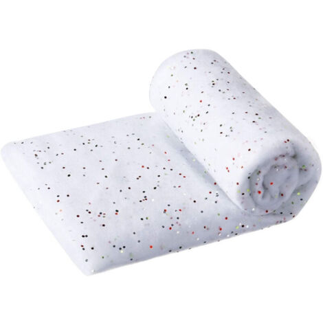 Tapis de couverture à paillettes de décoration de neige artificielle de Noël