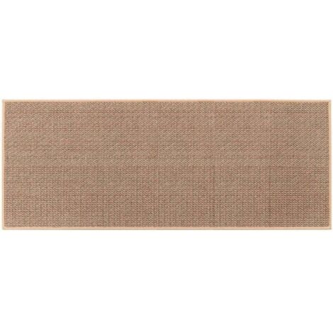 Tapis de cuisine antidérapant en caoutchouc – Lavable – Couleur jute – Épaisseur 10mm – 44x120cm – Confort optimal pour usage quotidien