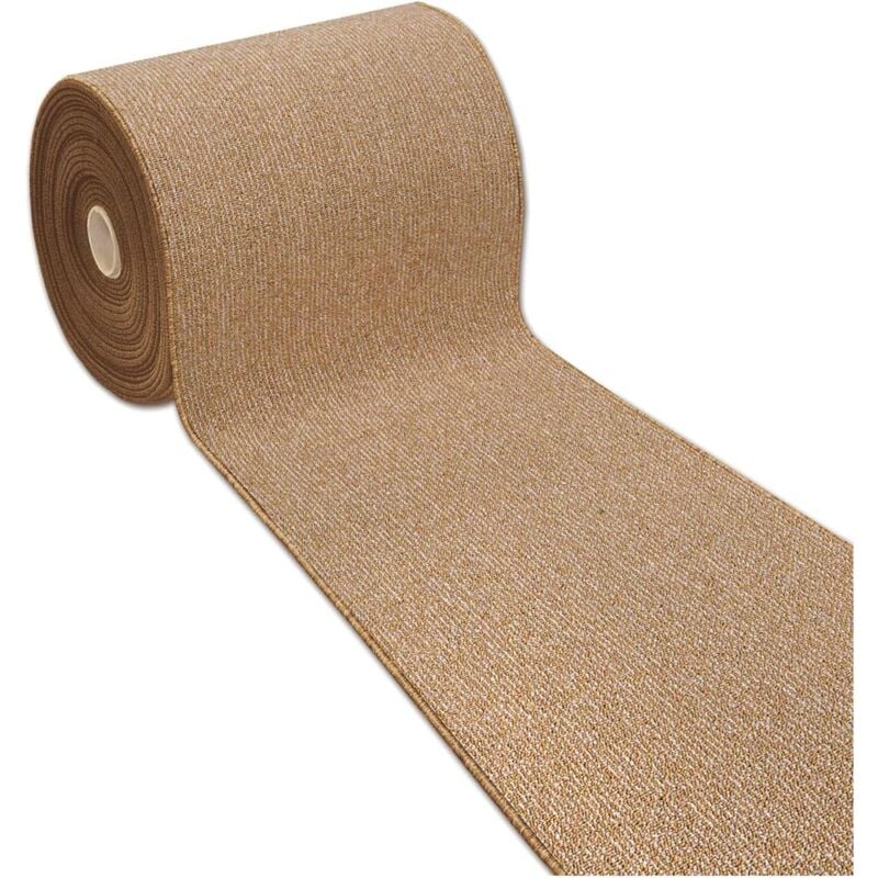 Emmevi Mv S.p.a. - Tapis de Cuisine Antidérapant Moderne Polyvalent Chambre Couloir Couleur unie Beige - 57x180 cm