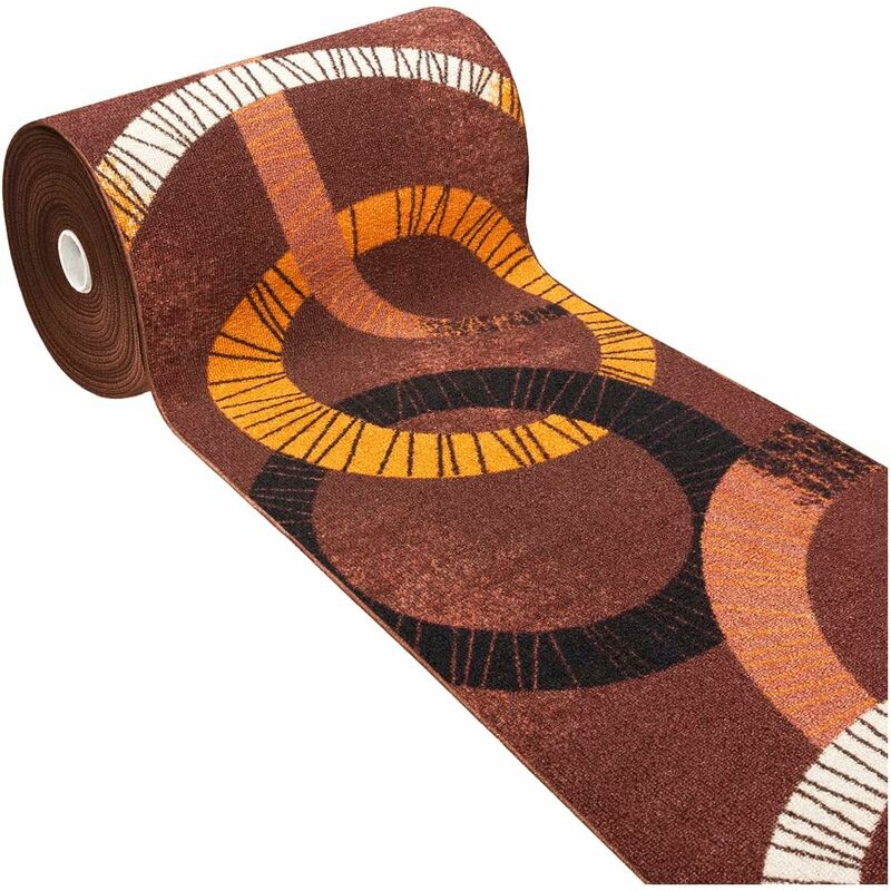 Emmevi Mv S.p.a. - Tapis de Cuisine Antidérapant Moderne Polyvalent Chambre Couloir Marron - 57x280 cm