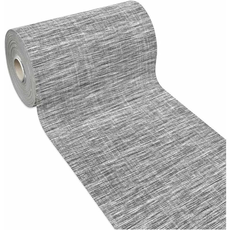 Emmevi Mv S.p.a. - Tapis de Cuisine Antidérapant Découpable Flexible Coureur Monocouleur Gris - 52X300 cm