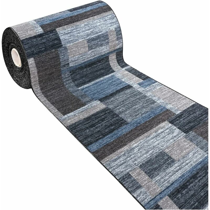 Emmevi Mv S.p.a. - Tapis de Cuisine Bordé Coureur Antidérapant Lavable Gris - 57x190 cm