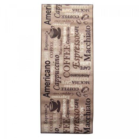 Tapis de cuisine CAFE LOVE 67x180 beige CAFE LOVE