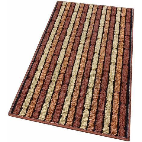 Tapis Caoutchouc Antidérapant Noir Coureur Couverture Carrelage