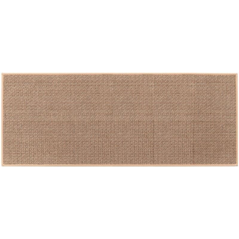 Shmshng - Tapis De Cuisine-- Devant ​Evier Lavable Antidérapant En Caoutchouc Et Lavable, Couleur du Jute (1 Pcs Pour 44x120cm)