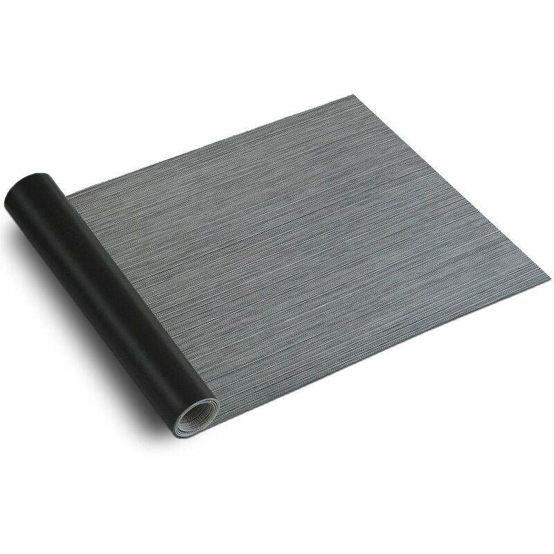 tapis de cuisine genua antidérapant résistant aux uv 60 x 200 cm - gris