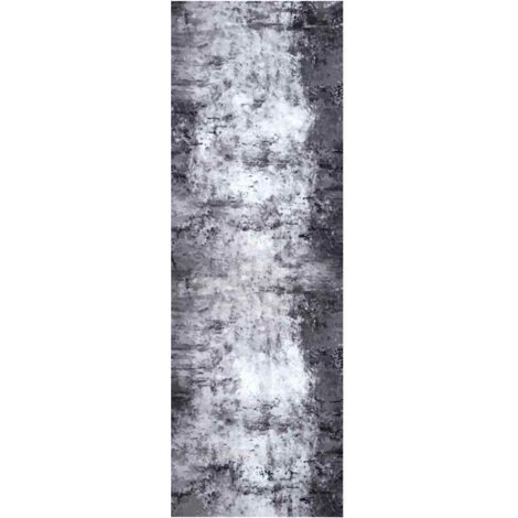Tapis de Cuisine Gris 180 x 60 cm Velours