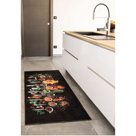 Tapis entrée accueil anti-salissures Anthracite - Vebe Floorcoverings Leyla  51