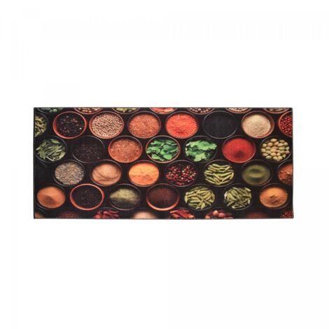 Tapis de cuisine Lavable 30° 150x220 jaune et verte LYN11 IMPNUM 16