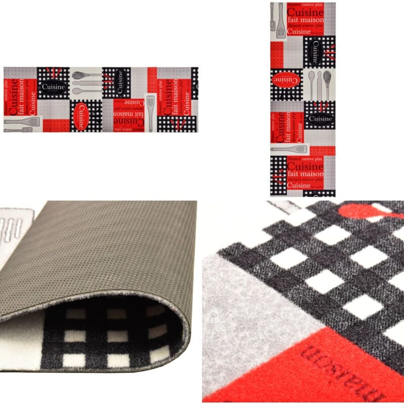 Vidaxl - Tapis de cuisine lavable Cuisine 60x300 cm - Tapis De Cuisine - Tapis Absorbant - Tapis Entrée - Tapis Salle à Manger - Tapis Décoratif