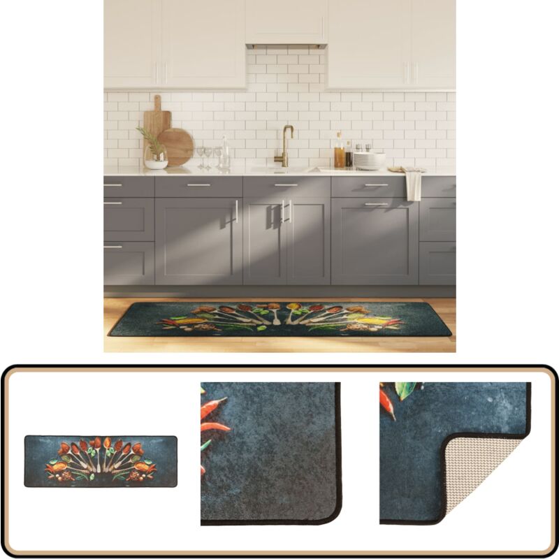 Tapis de cuisine multicolore 60x180 cm lavable antidérapant - Tapis De Cuisine - Tapis Moderne - Tapis Coloré - Tapis Antidérapant - Tapis Absorbant