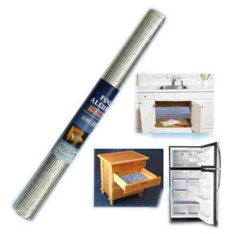 Tapis De Cuisine Multifonctionnel En Aluminium Pour La Protection Des étagères 60x200cm