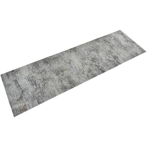 Tapis de cuisine Tapis de salon  Tapis d'entrée lavable impression béton 60x180 cm velours 29397
