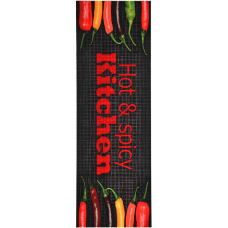 Tapis de cuisine，Tapis de sol lavable Hot & Spicy 60x300 cm CFW518962