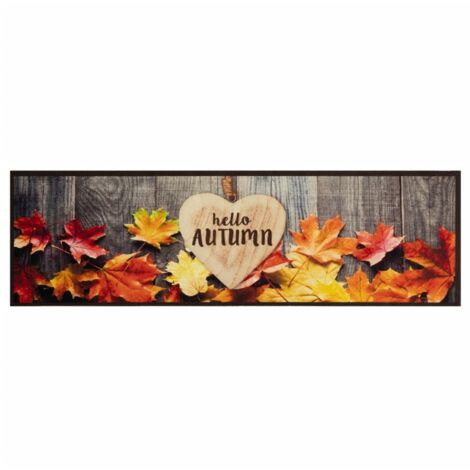 Tapis de cuisine，Tapis de sol lavable impression d'automne 45x150 cm velours CFW498842