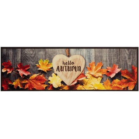 Tapis de cuisine，Tapis de sol lavable impression d'automne 60x180 cm velours CFW281451