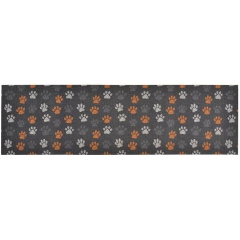 Tapis de cuisine，Tapis de sol lavable impression de pattes 60x180 cm velours CFW259970