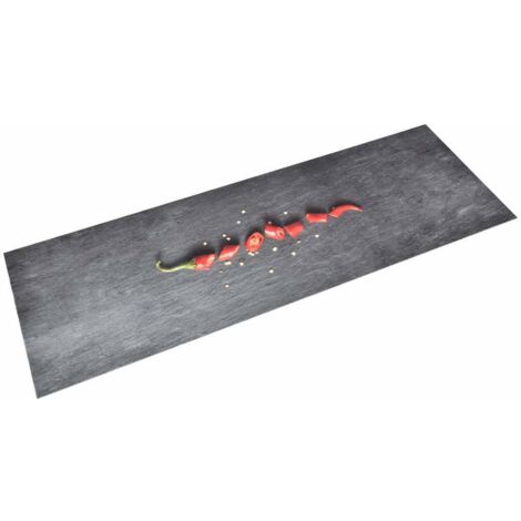 Tapis de cuisine，Tapis de sol lavable Poivre 60x180 cm CFW855153