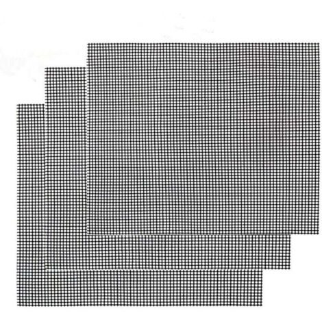 Tapis de cuisson antiadhésif Ulisem pour barbecue, 3 pièces – Plaque de cuisson réutilisable et résistante à la chaleur pour grillades intérieures et extérieures