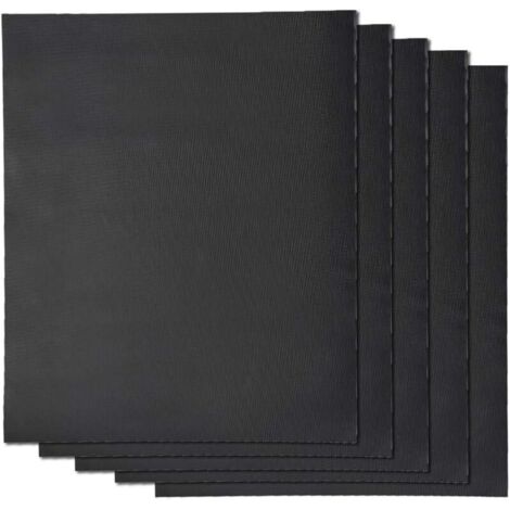 Tapis de cuisson barbecue x5 Set de 5 Tapis de grillade XL 50x40 cm anti-adhérent réutilisable Feuilles pour Four gaz électrique bbq charbon bois micro-ondes en silicone