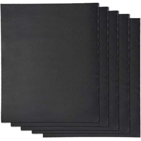 Tapis de cuisson barbecue x5 Set de 5 Tapis de grillade XL 50x40 cm anti-adhérent réutilisable Feuilles pour Four gaz électrique bbq charbon bois micro-ondes en silicone-RAPANDA