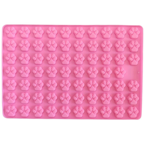 Tapis De Cuisson En Silicone - Moule À Gâteaux Chat 69 Logements - Pour Friandises Pour Chats, Chocolats, Cookies, Glaces, Bonbons - Usage Multifonctionnel - 1 Pièce