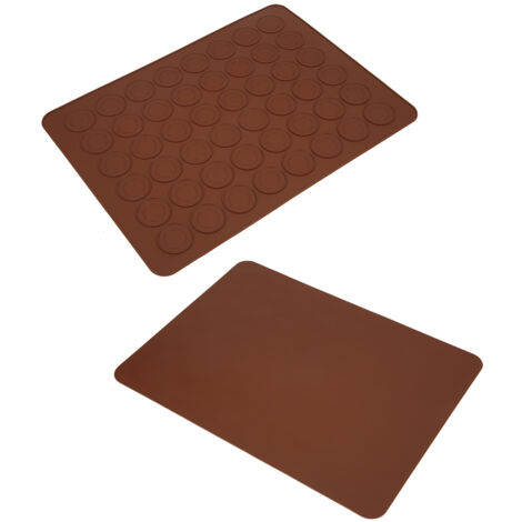 Tapis de cuisson en silicone pour macarons, 48 empreintes, antiadhésif, accessoire de pâtisserie.