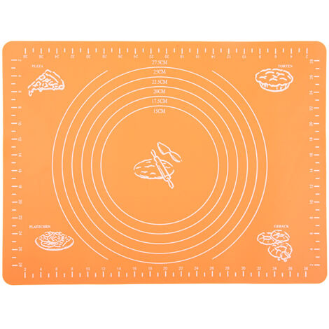 Tapis de cuisson en silicone pour pétrir la pâte, tapis antiadhésif pour rouler la farine, tapis pour rouler la pâtisserie,