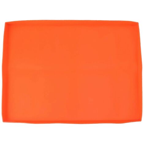 Tapis de cuisson en silicone robuste pour barbecue, protège votre plancha des rongeurs, des débris et de la rouille. Tapis de cuisson toutes saisons, 56 cm, orange.