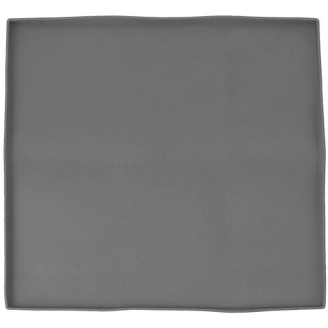Tapis de cuisson en silicone robuste pour barbecue, protège votre plaque de cuisson des rongeurs, des débris et de la rouille. Tapis toutes saisons, 43 cm (17 po), gris.