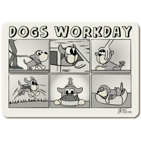 Tapis de dessous de ligne Workday avec fond en liège pour chiens
