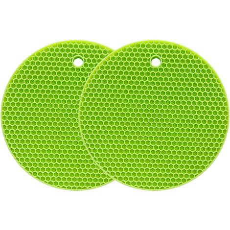 Dessous de plat Bestonzo en silicone antidérapant 22 x 16 cm Vert