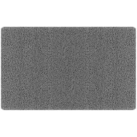 Tapis de douche antidérapant avec trous de drainage, tapis de douche pour zones humides (40x60cm, gris)