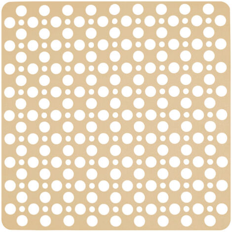 Tapis de douche antidérapant AWD INTERIOR 1431 beige 53 x 53 cm TPE