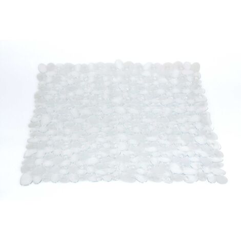 Tapis De Douche Antidérapant Effet Pierres Transparent  Riva