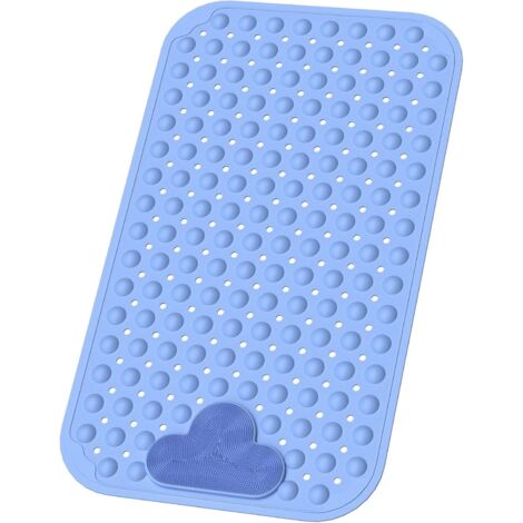 Tapis de douche antidérapant et anti-moisissure, 70 x 40 cm, en TPE, avec fonction massage des pieds. Tapis de douche antidérapant et sûr pour l'intérieur de la douche.