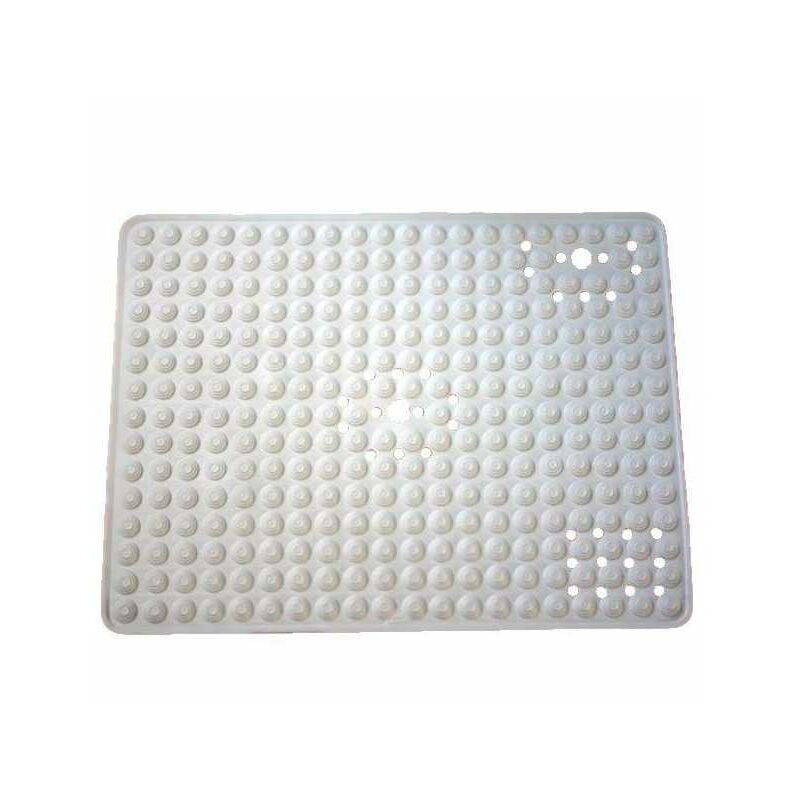Tapis de Douche Antidérapant 60X80 cm Blanc