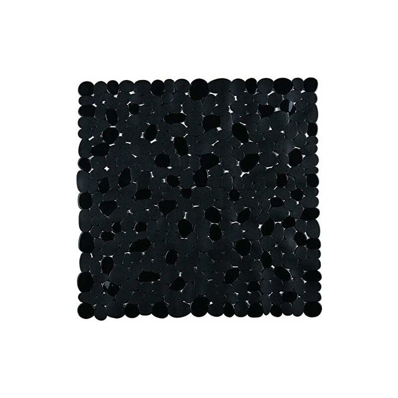 Tapis de douche en pierre noir