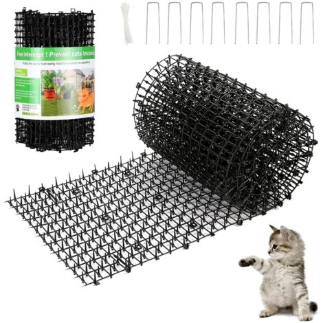 Tapis de dressage dissuasif pour chat et chien avec pointes - 198,1 x 30 cm - Tapis d'entraînement dissuasif pour chat et chien - Pour intérieur et extérieur - Pour canapé, porche, clôture de jardin