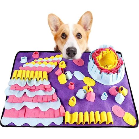 Tapis de dressage interactif violet pour chien