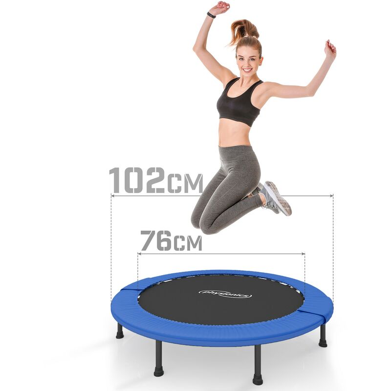 Tapis de fitness élastique Tapis de trampoline Durable et sécurisée Gym antidérapante Taille : ø 102 cm