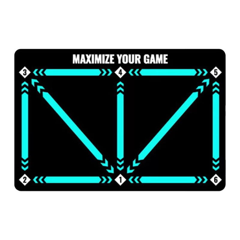 Tapis de football 40×60 cm/50×80 cm/60×90 cm, tapis d'entraînement silencieux et absorbant les chocs