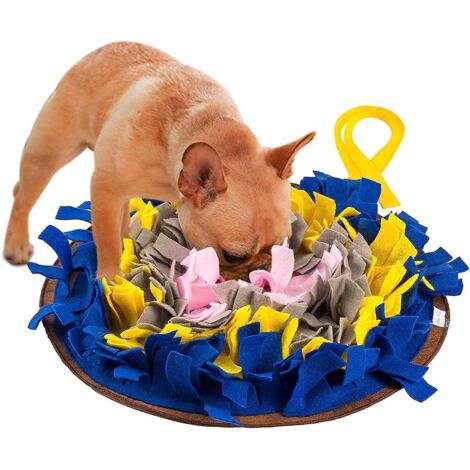 Tapis de fouille interactif pour animaux de compagnie, jouet à alimentation lente pour l'éducation et l'enrichissement du chien, 45 cm x 45 cm