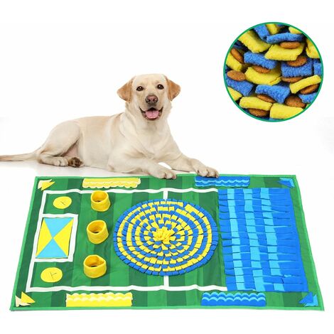 Tapis de Fouille Jouet Chien, Confortable et Doux Jeu Lavable pour Chien Tapis D'activités pour Chien Destiné à la Recherche de Nourriture, Tapis de Reniflard Antidérapants(39.2”x 25.8‘’)
