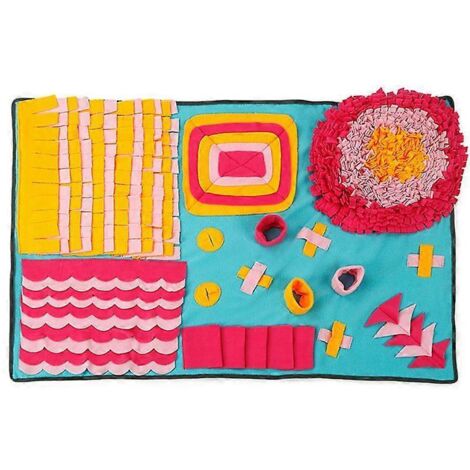 Tapis de fouille pour chien, grand tapis d'alimentation pour lapin et cochon d'Inde, coussin de recherche de friandises, jeu anti-ennui pour rongeurs.