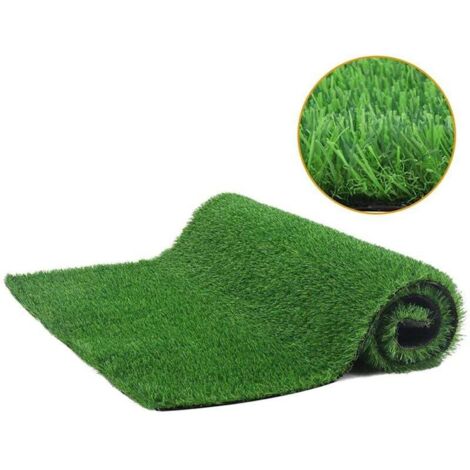 Tapis de Gazon Artificiel, Réaliste en Tissu Non Tissé Pelouse Synthétique Intérieur pour Jardin, terrasse - revêtement de Sol Outdoor