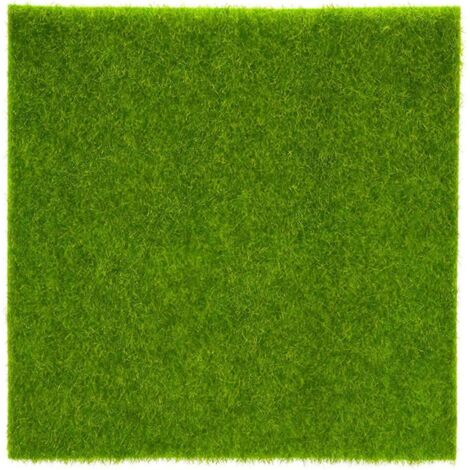 Tapis de gazon synthétique vert, micro-ornemental, 15 cm, en plastique, pour intérieur et extérieur.