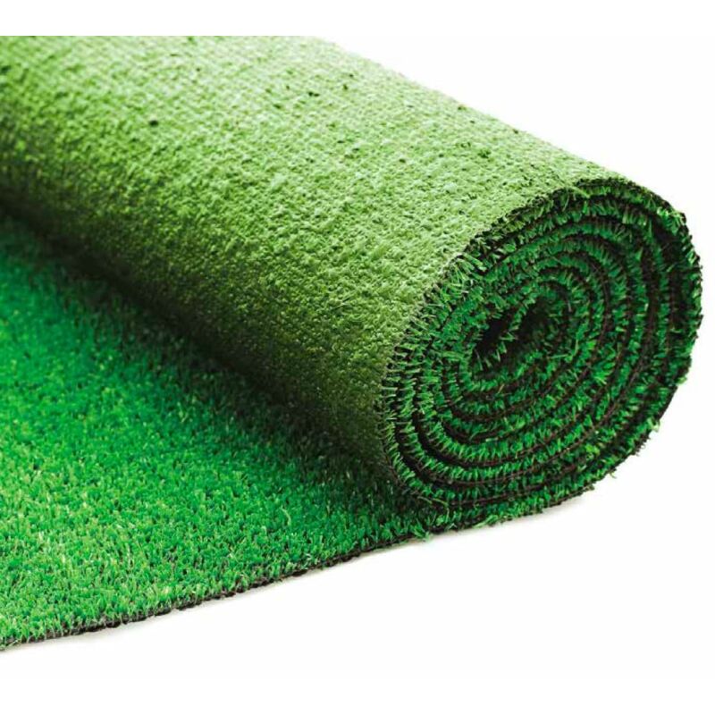 Divina Garden - Rouleau de gazon synthétique 10 mm drainant vert Evergreen Taille: 1 x 10 m