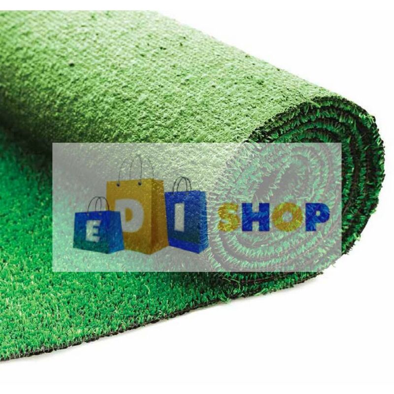 Divina Home - Tapis d'herbe verte artificielle de pelouse synthétique 10 mm 1X5 m